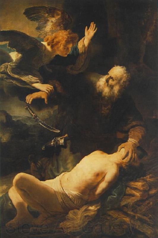 REMBRANDT Harmenszoon van Rijn The Sacrifice of Abraham Norge oil painting art